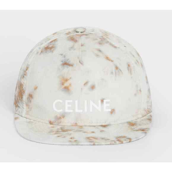 Celine Glacier Tie Dye Velvet Logo Baseball Cap Adjustable Snapback Hat Medium - Picture 5 of 12